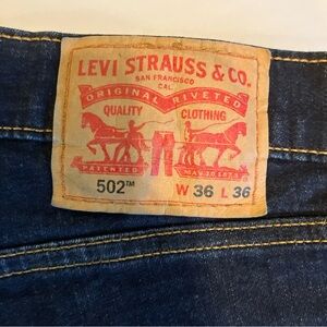 Men’s 36W 36L 502 Levi’s jeans dark blue